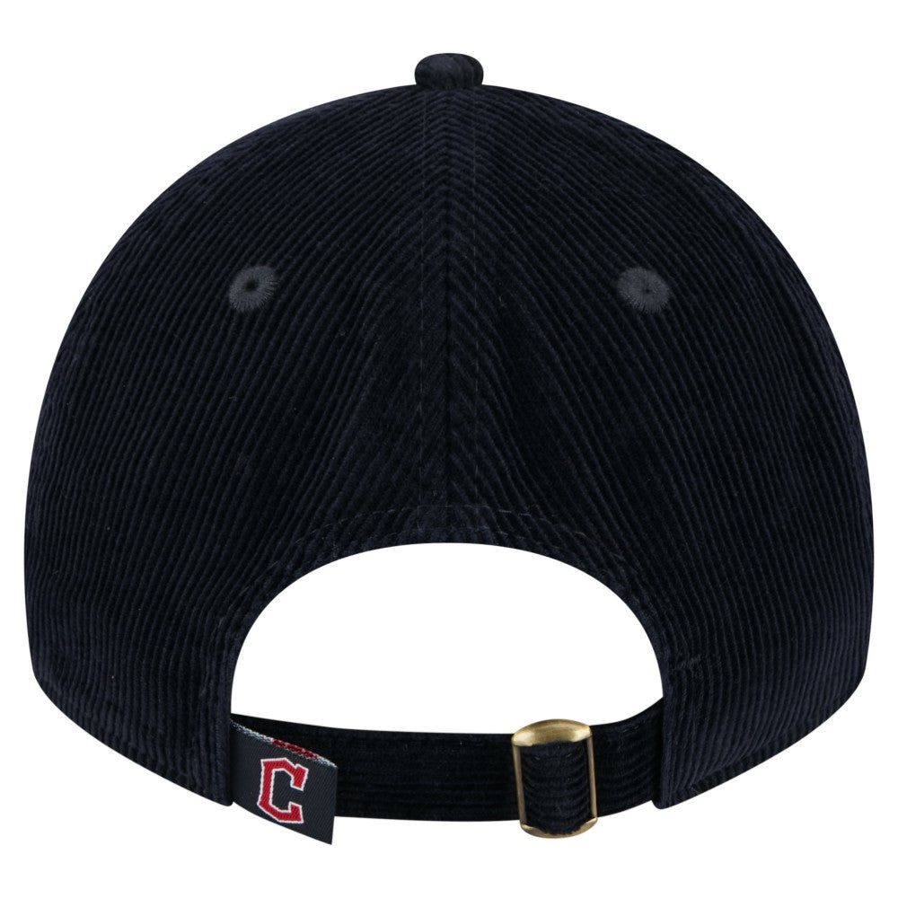 Cleveland Guardians Women's Corduroy 9TWENTY Adjustable Hat Navy | New Era