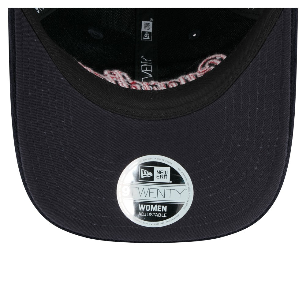Cleveland Guardians Women's Corduroy 9TWENTY Adjustable Hat Navy | New Era