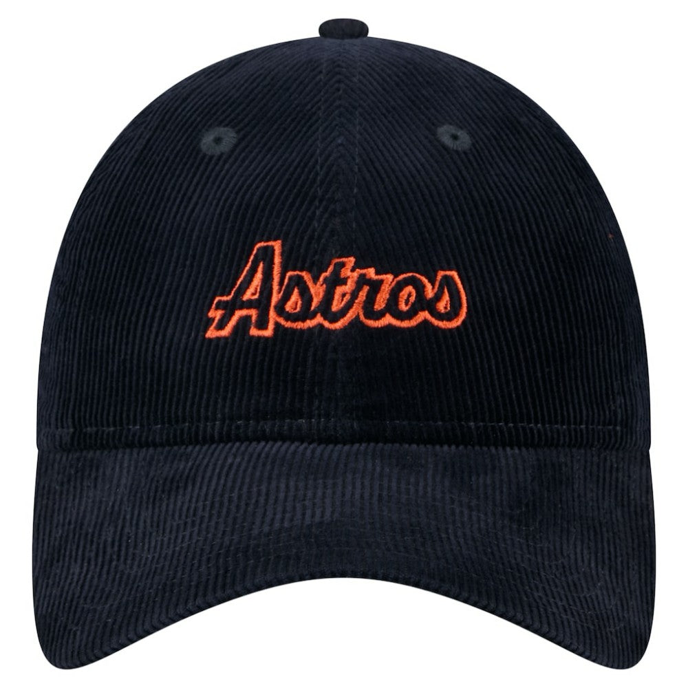 Houston Astros Women's Corduroy 9TWENTY Adjustable Hat Navy | New Era