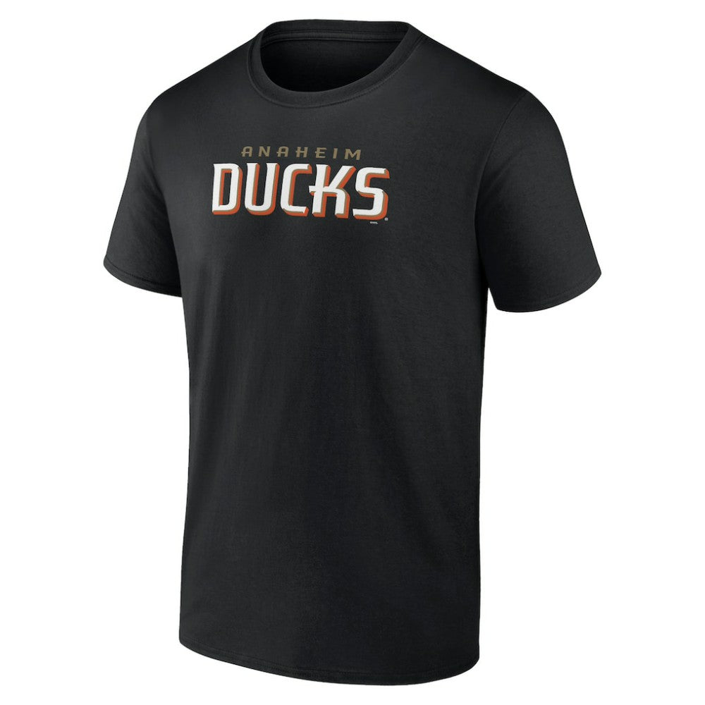 Anaheim Ducks Wordmark Logo T-Shirt Black