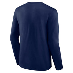 Atlanta Braves Fastball Long Sleeve T-Shirt Navy