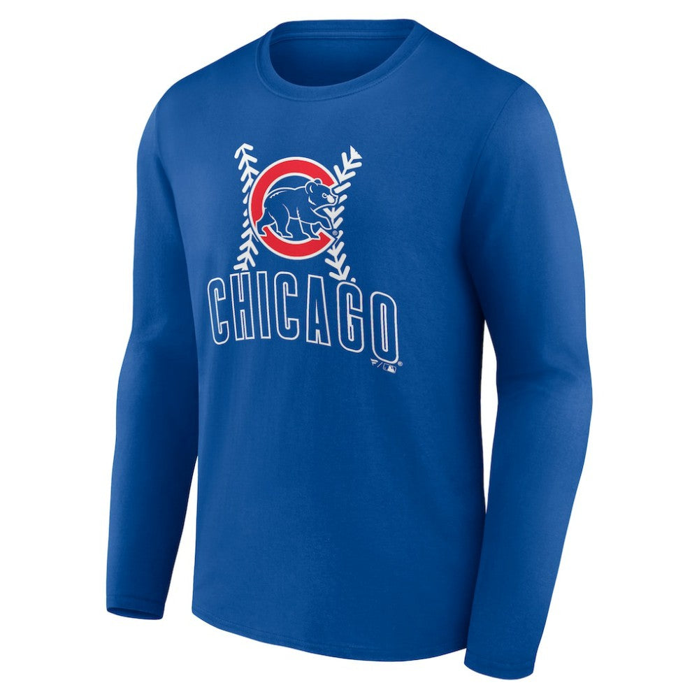 Chicago Cubs Fastball Long Sleeve T-Shirt Royal