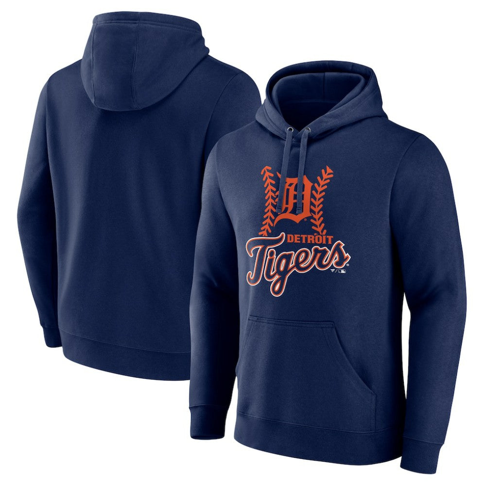 Detroit Tigers Fastball Pullover Hoodie Navy