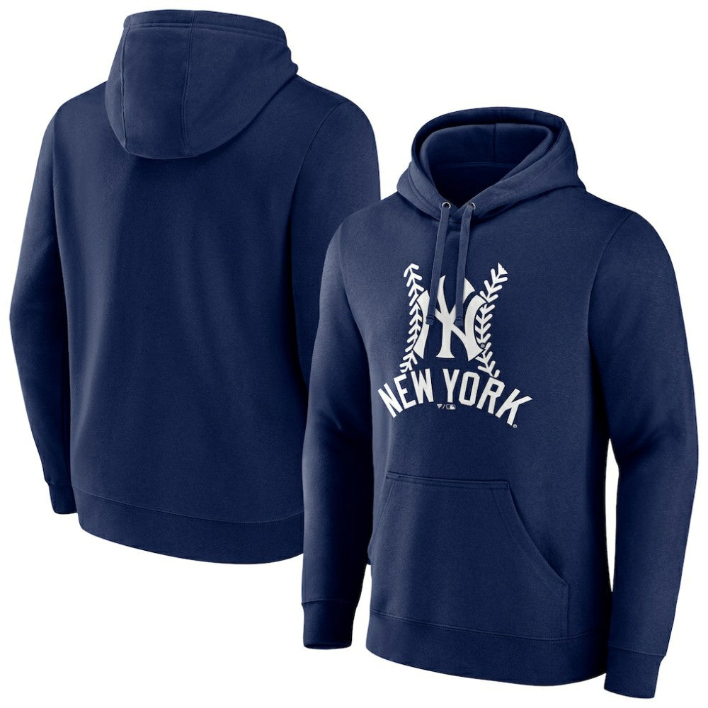New York Yankees Fastball Pullover Hoodie Navy