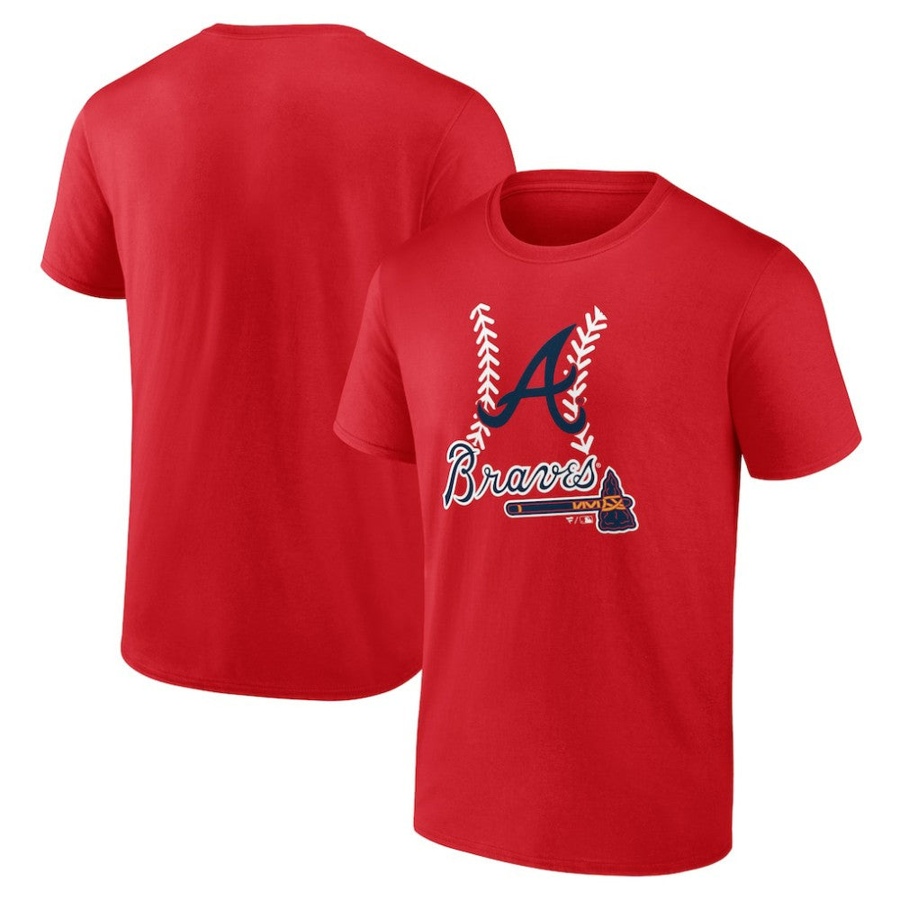 Atlanta Braves Fastball T-Shirt Red