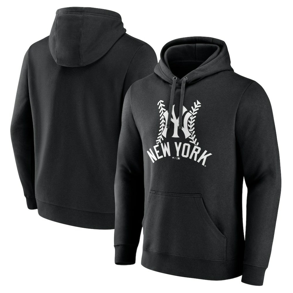 New York Yankees Fastball Pullover Hoodie Black