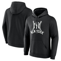 New York Yankees Fastball Pullover Hoodie Black