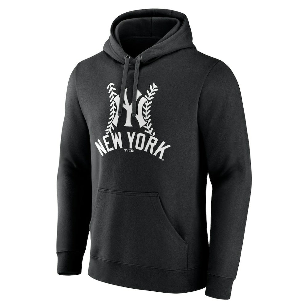 New York Yankees Fastball Pullover Hoodie Black