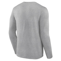 Atlanta Braves Fastball Long Sleeve T-Shirt Gray