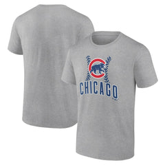 Chicago Cubs Fastball T-Shirt Heather Gray