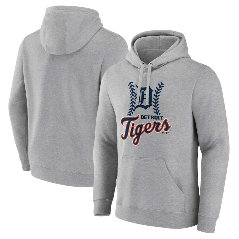 Detroit Tigers Fastball Pullover Hoodie Gray