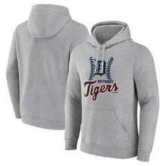 Detroit Tigers Fastball Pullover Hoodie Gray