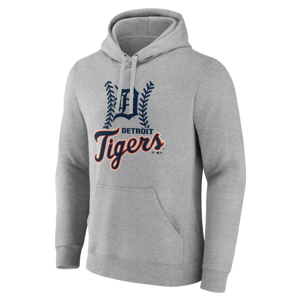 Detroit Tigers Fastball Pullover Hoodie Gray