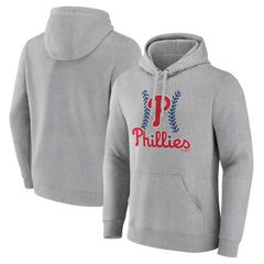 Philadelphia Phillies Fastball Pullover Hoodie Gray