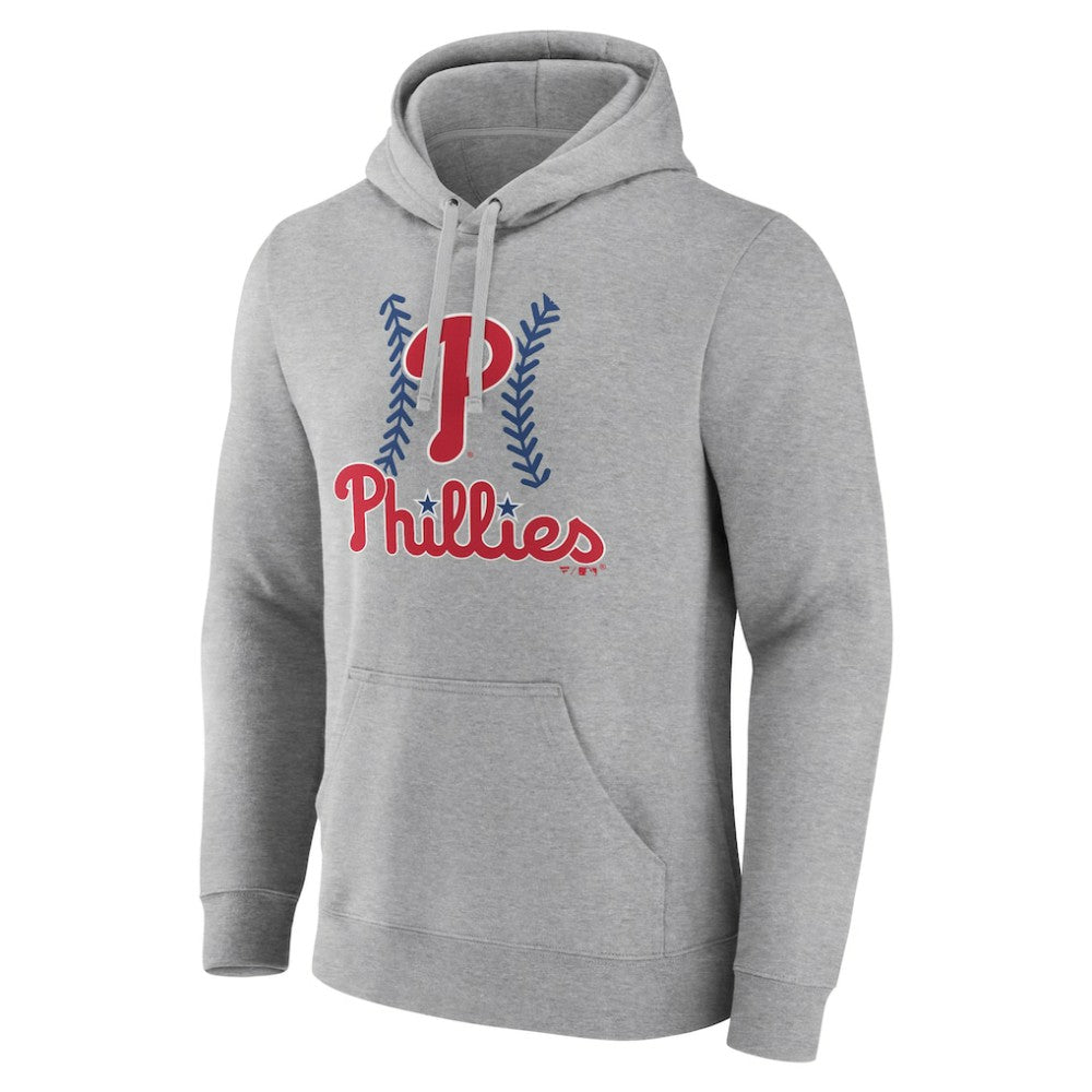 Philadelphia Phillies Fastball Pullover Hoodie Gray