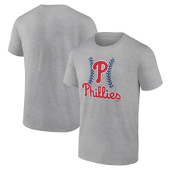 Philadelphia Phillies Fastball T-Shirt Heather Gray