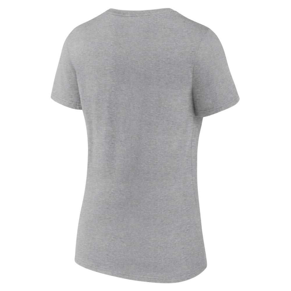 Philadelphia Phillies Women's Fastball V-Neck T-Shirt Gray