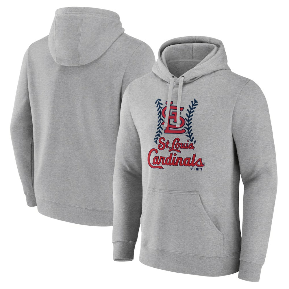 St. Louis Cardinals Fastball Pullover Hoodie Gray