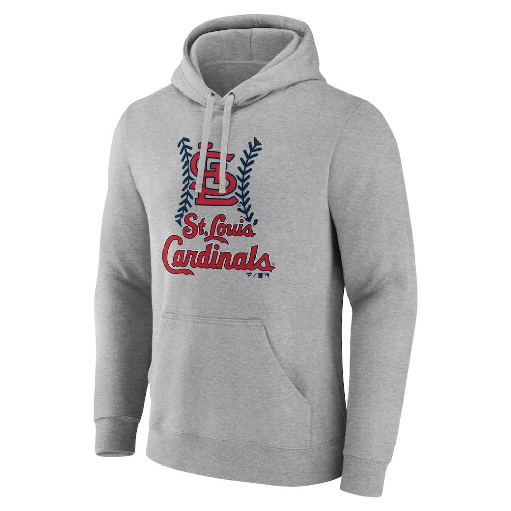 St. Louis Cardinals Fastball Pullover Hoodie Gray