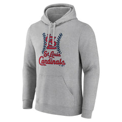 St. Louis Cardinals Fastball Pullover Hoodie Gray