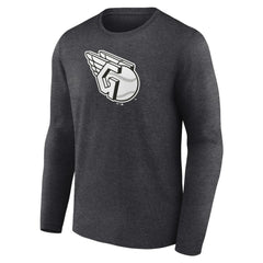 Cleveland Guardians Monochrome Long Sleeve T-Shirt Charcoal