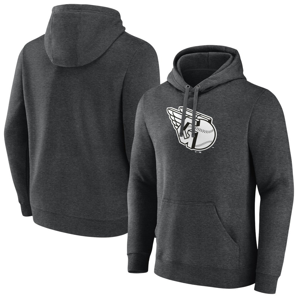 Cleveland Guardians Monochrome Pullover Hoodie Charcoal