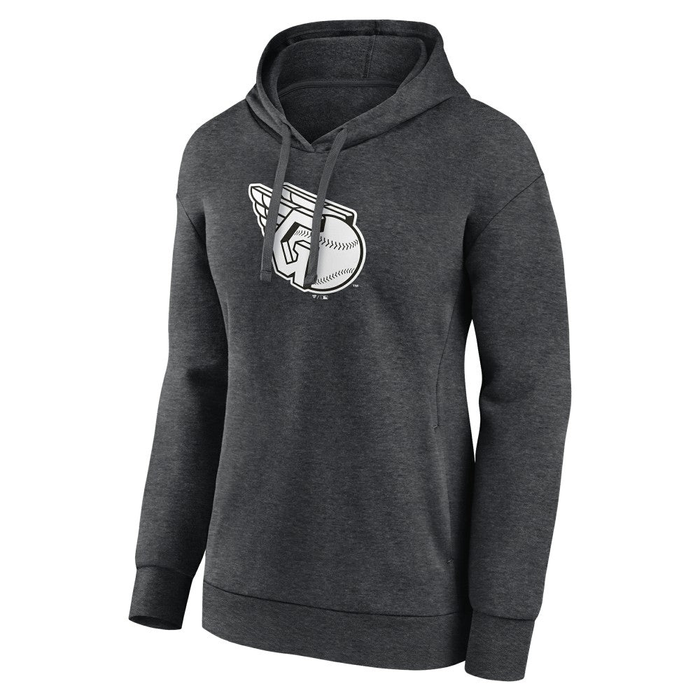 Cleveland Guardians Women's Monochrome Pullover Hoodie Charcoal