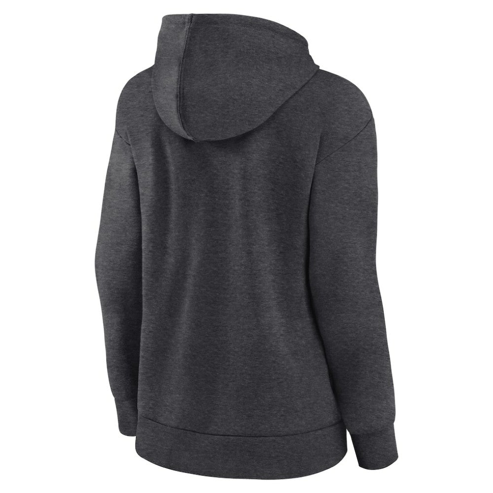 Milwaukee Brewers Women's Monochrome Pullover Hoodie Charcoal