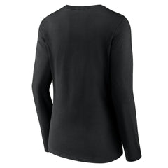 Baltimore Orioles Women's Stellar Long Sleeve V-Neck T-Shirt Black