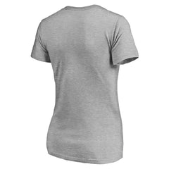 Baltimore Orioles Women's Evanston Stencil V-Neck T-Shirt Gray
