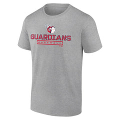 Cleveland Guardians Evanston Stencil T-Shirt Heather Gray