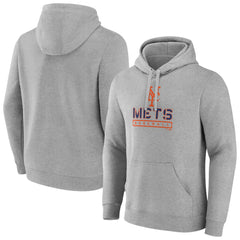 New York Mets Evanston Stencil Pullover Hoodie Gray