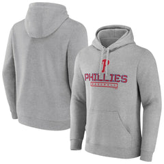 Philadelphia Phillies Evanston Stencil Pullover Hoodie Gray