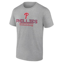 Philadelphia Phillies Evanston Stencil T-Shirt Heather Gray