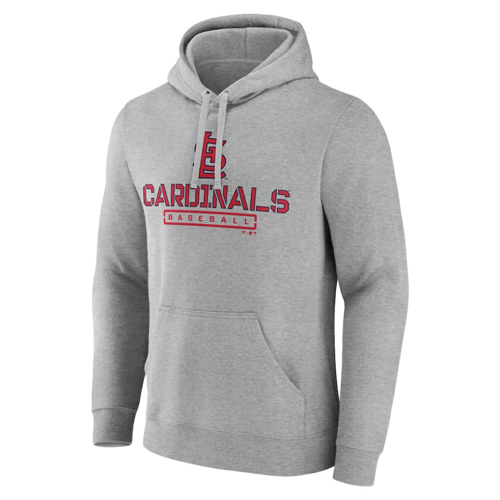 St. Louis Cardinals Evanston Stencil Pullover Hoodie Gray