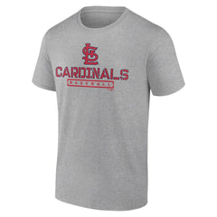 St. Louis Cardinals Evanston Stencil T-Shirt Heather Gray
