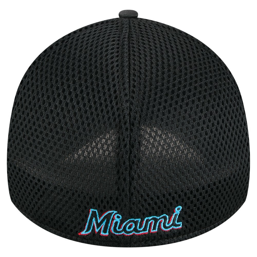 Miami Marlins Subtle Camo 39THIRTY Flex Hat Black | New Era