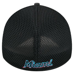 Miami Marlins Subtle Camo 39THIRTY Flex Hat Black | New Era