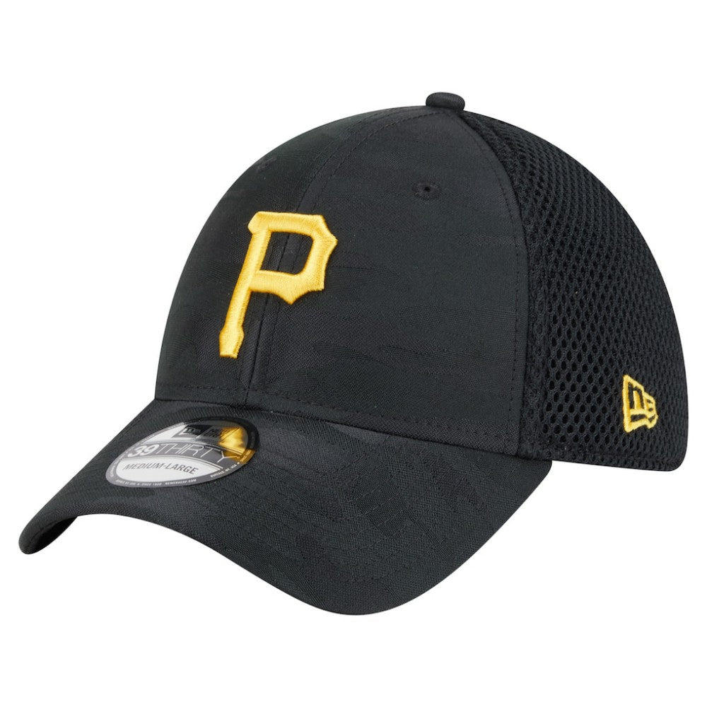 Pittsburgh Pirates Subtle Camo 39THIRTY Flex Hat Black | New Era