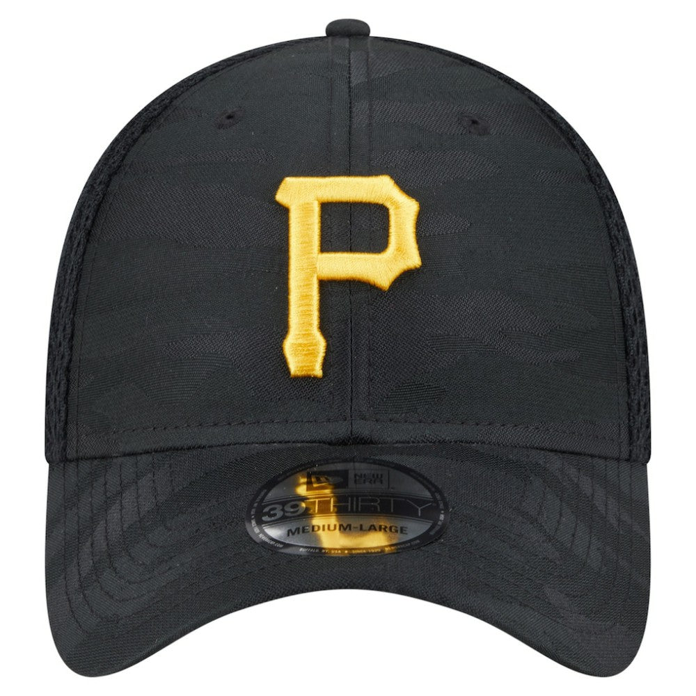 Pittsburgh Pirates Subtle Camo 39THIRTY Flex Hat Black | New Era