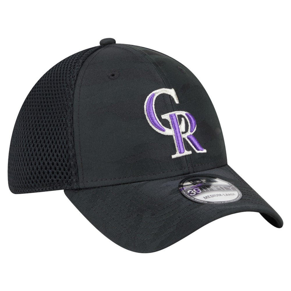 Colorado Rockies Subtle Camo 39THIRTY Flex Hat Black | New Era