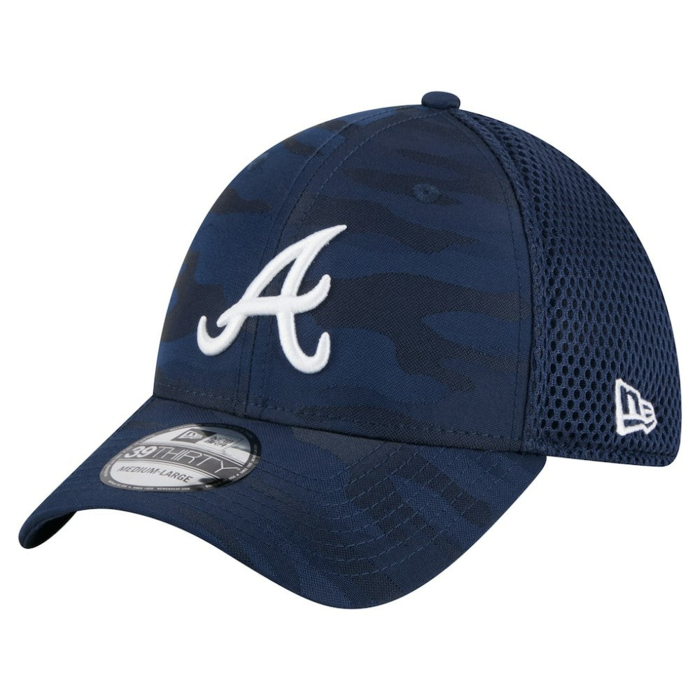 Atlanta Braves Subtle Camo 39THIRTY Flex Hat Navy | New Era