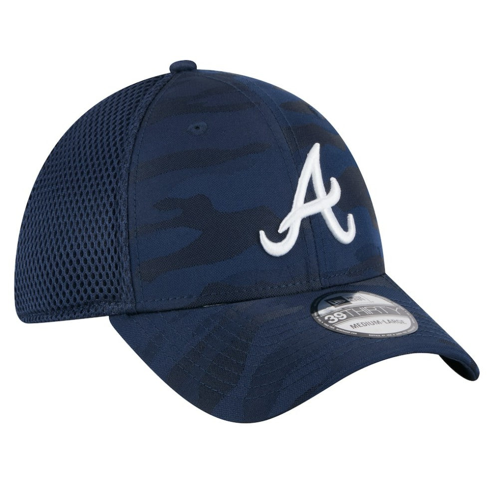 Atlanta Braves Subtle Camo 39THIRTY Flex Hat Navy | New Era