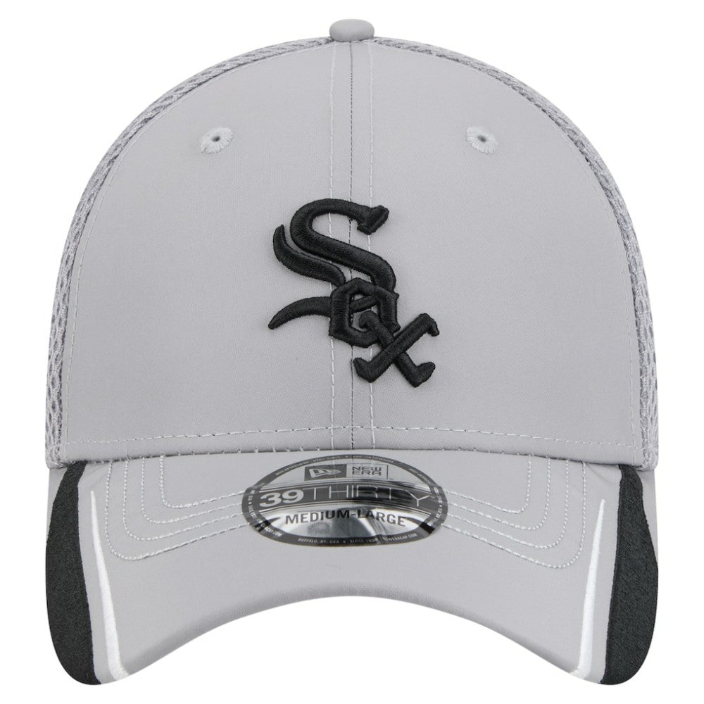 Chicago White Sox Linear 39THIRTY Flex Hat Gray | New Era