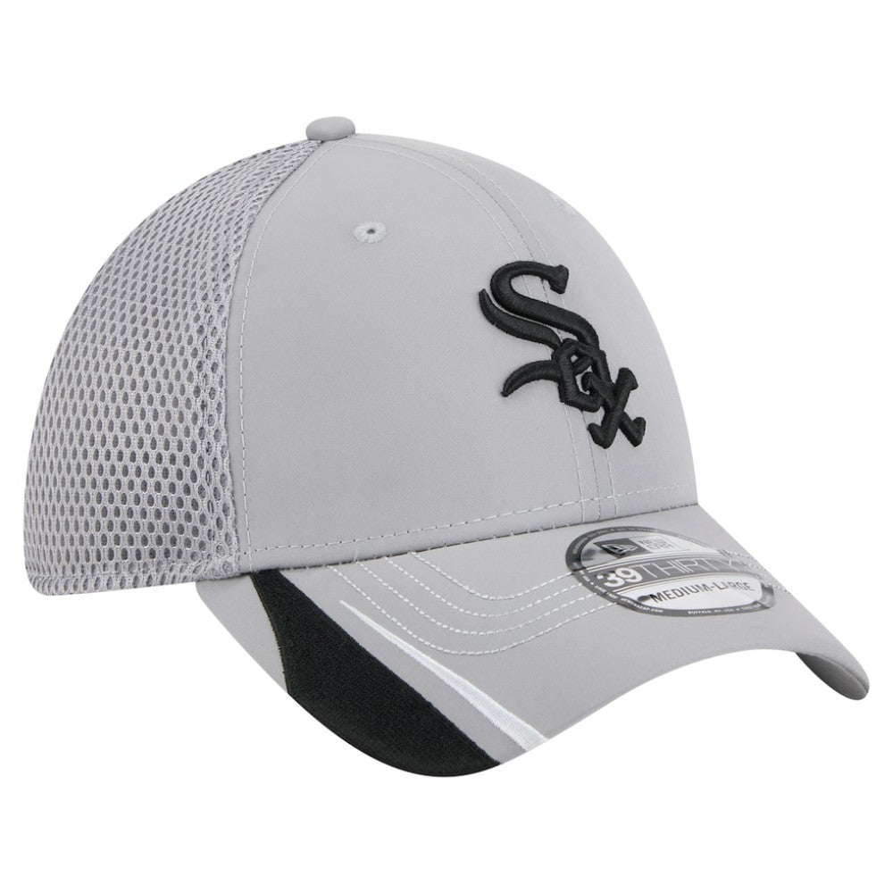 Chicago White Sox Linear 39THIRTY Flex Hat Gray | New Era