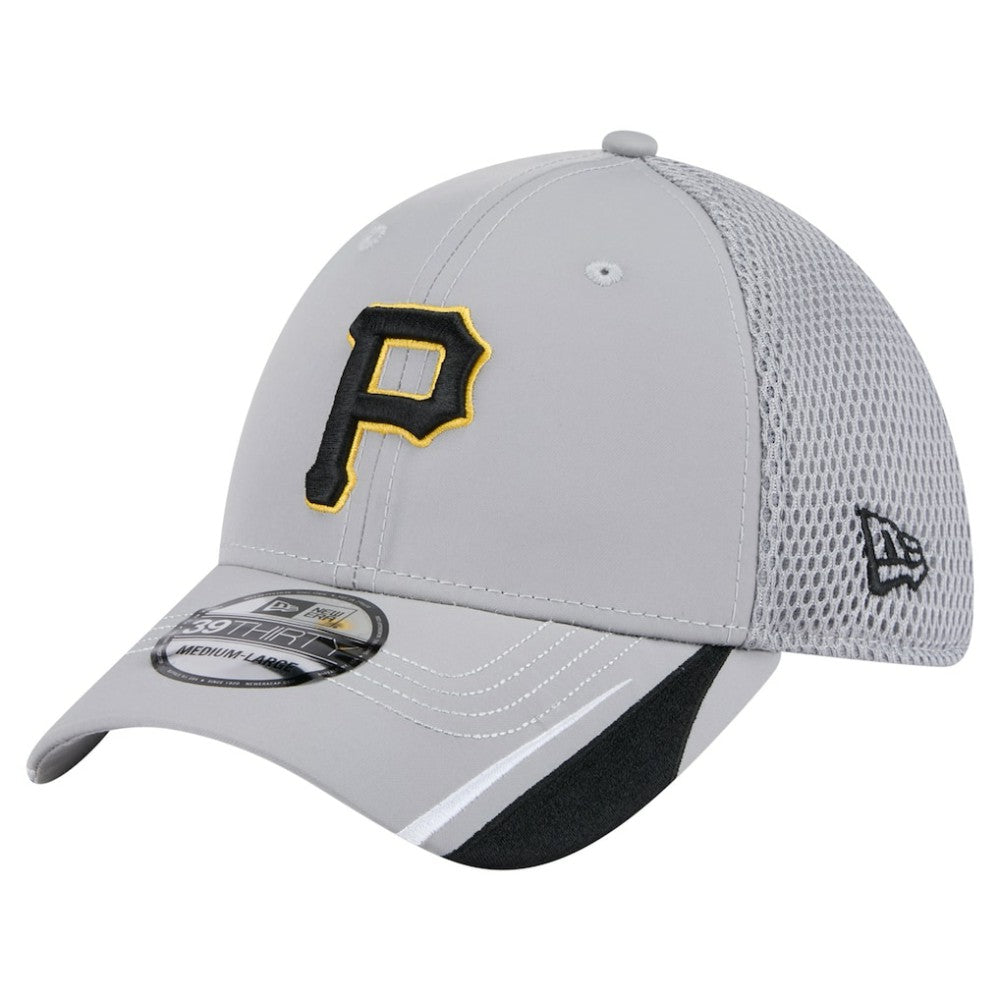 Pittsburgh Pirates Linear 39THIRTY Flex Hat Gray | New Era
