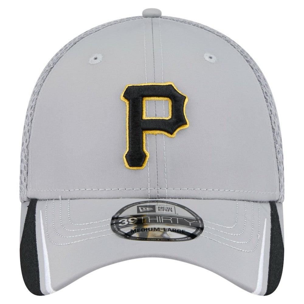 Pittsburgh Pirates Linear 39THIRTY Flex Hat Gray | New Era