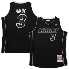 Dwyane Wade Miami Heat 2011/12 Hardwood Classics Authentic Jersey - Black