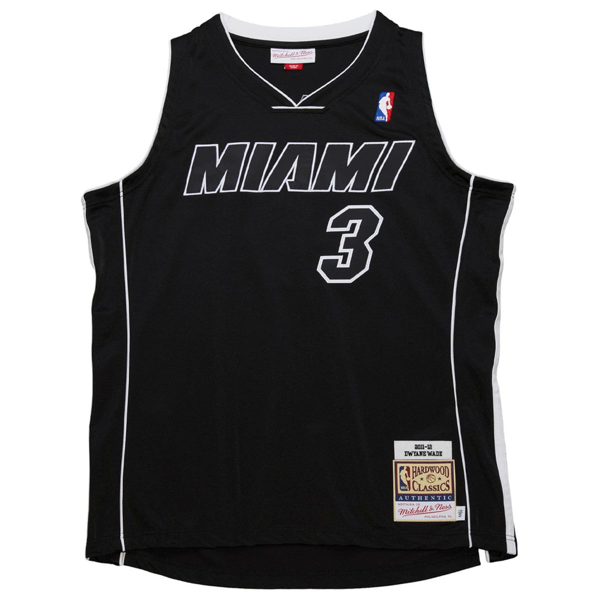 Dwyane Wade Miami Heat 2011/12 Hardwood Classics Authentic Jersey - Black