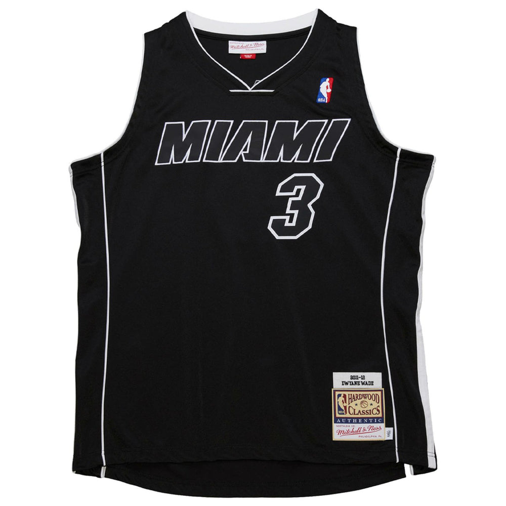 Dwyane Wade Miami Heat 2011/12 Hardwood Classics Authentic Jersey - Black